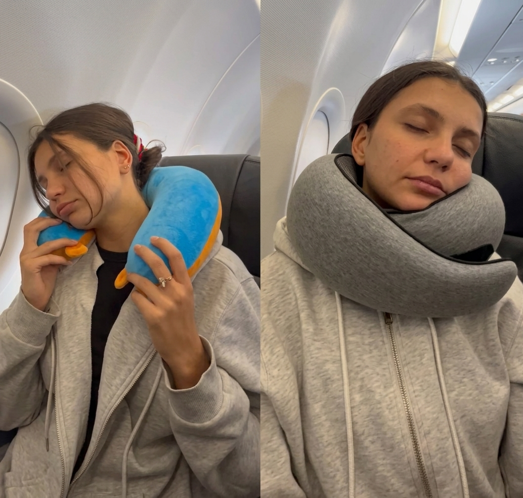 3-in-1 Travel Kit - Neck Pillow, Eye Mask & Pouch