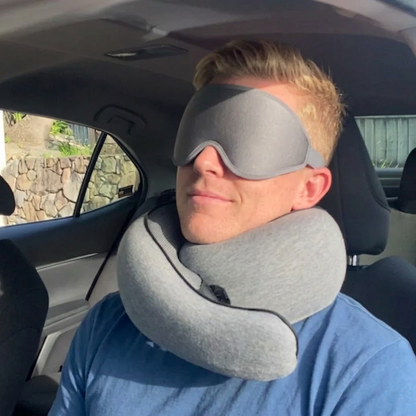 3-in-1 Travel Kit - Neck Pillow, Eye Mask & Pouch